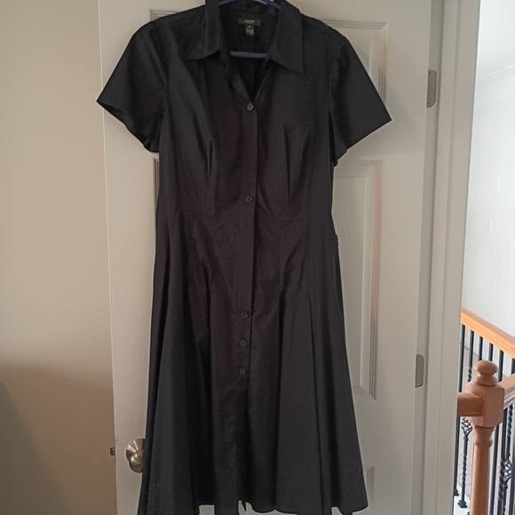 Women\'s Black Alfani Fit & Flair Dress (16W)